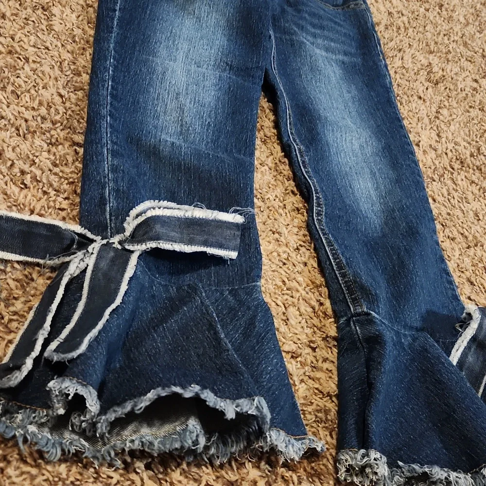 GB Girls Bell Bottom Jeans - Picture 2 of 5